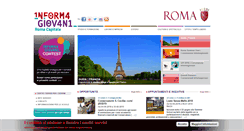 Desktop Screenshot of informagiovaniroma.it